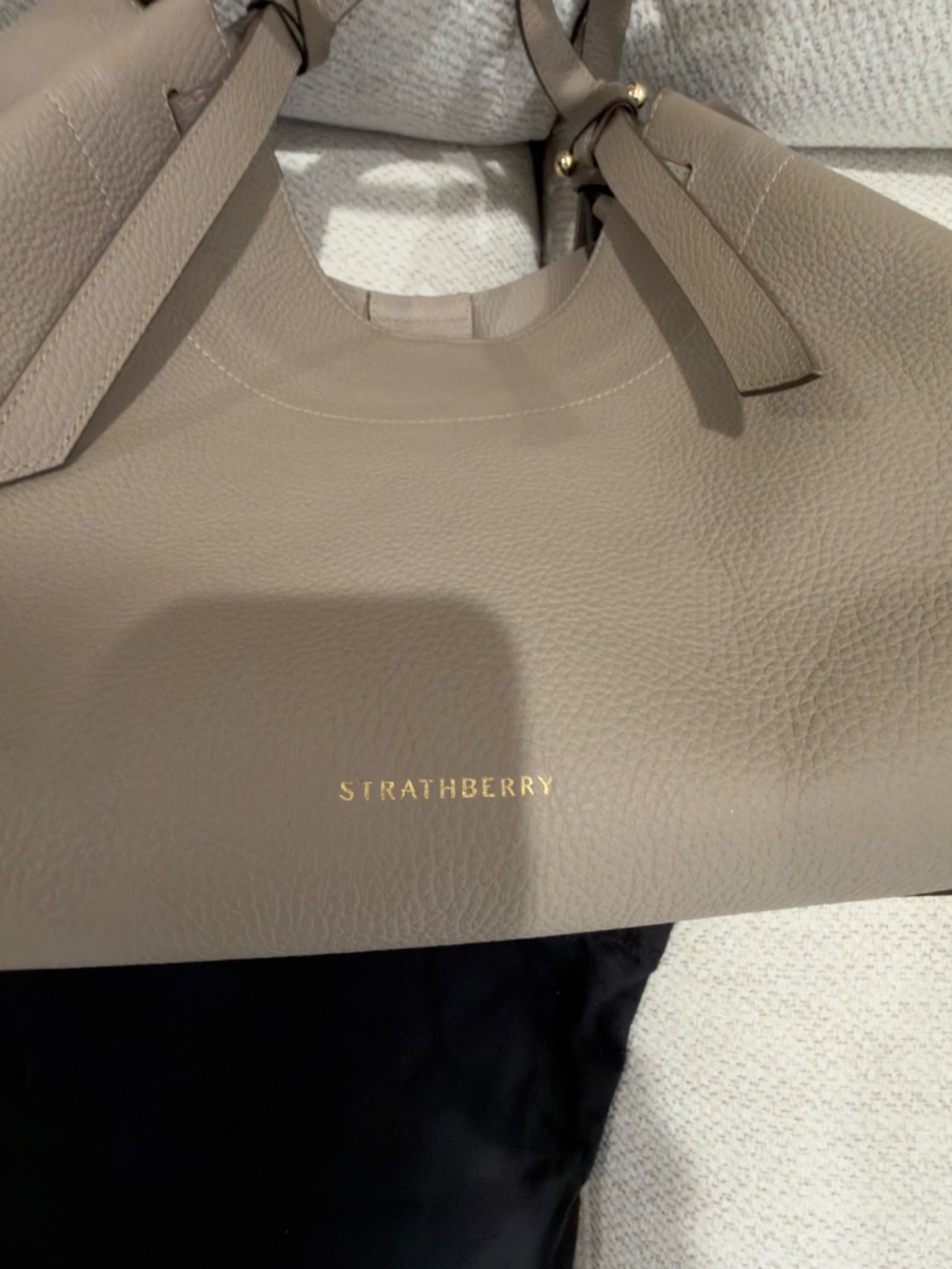 Strathberry Barra Tote in Taupe - Picture 2 of 15